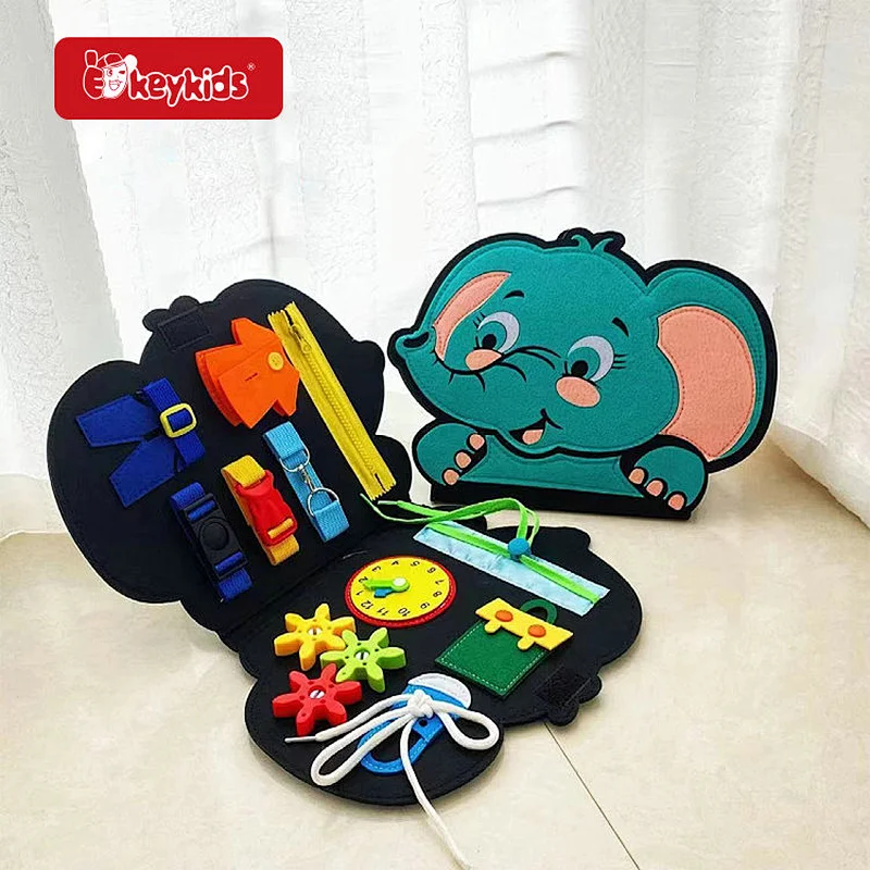 High Quality Educational Activity Sensory Toy Felt Busy Board For Kids W12D514